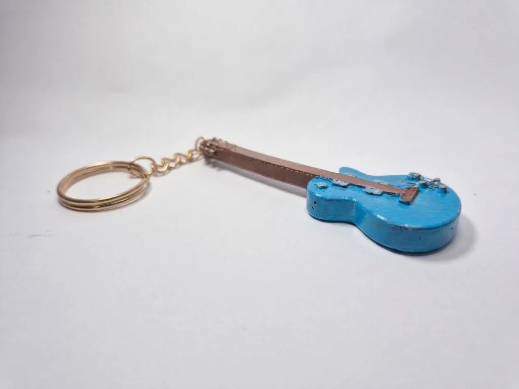 Chaveiro Guitarra Azul